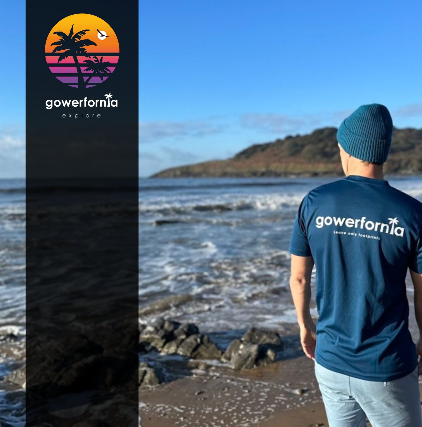 Gowerfornia Tech Tee Ink Blue (unisex)