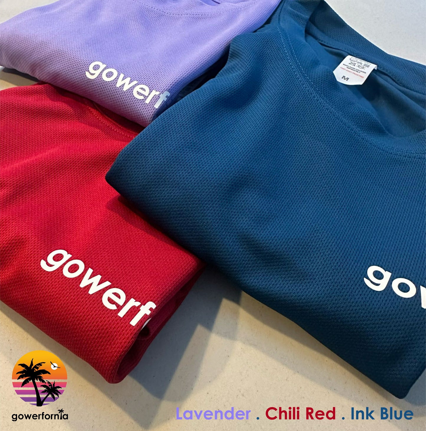 Gowerfornia Tech Tee Chilli Red (unisex)