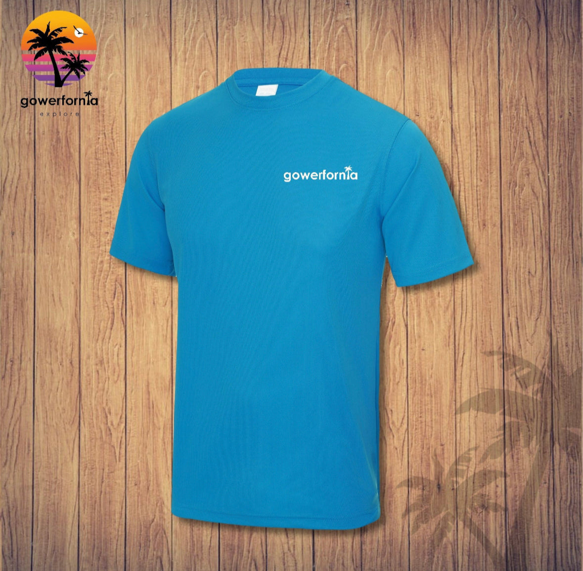 Gowerfornia Tech Tee Sky Blue (unisex)