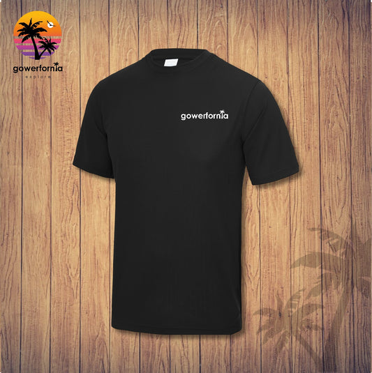 Gowerfornia Tech Tee Shirt Black (unisex)